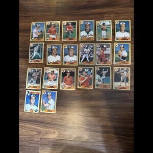 1987 Topps Baseball Trading Cards Oriole’s Lot Ripken Murray Lot of 20